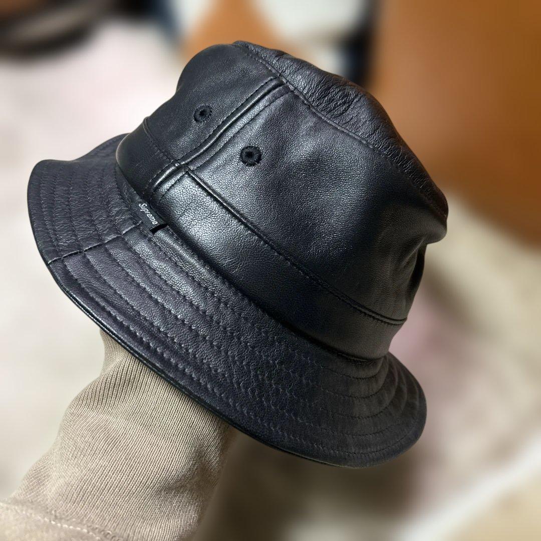 SUPREME シュプリーム レザークラッシャー ハット バケット