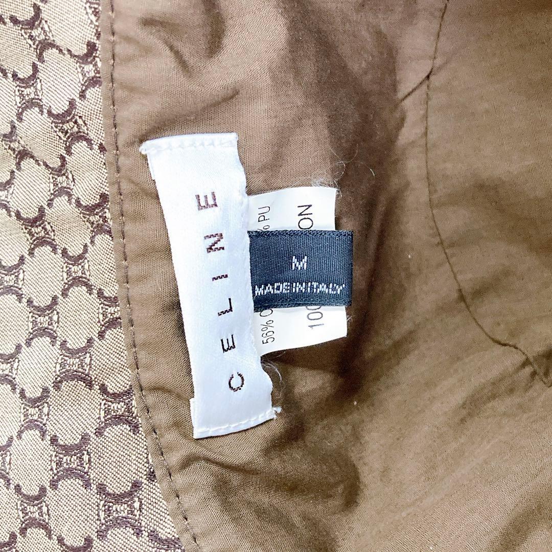 極美品✨CELINE セリーヌ　バケットハット　トリオンフ　総柄　ベージュ系