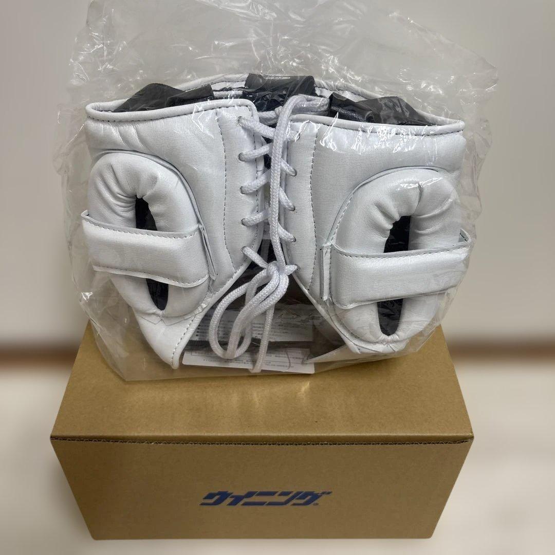 ニ*生様 新品未使用品Winning ヘッドギア Mサイズ ホワイト、フルフェイ