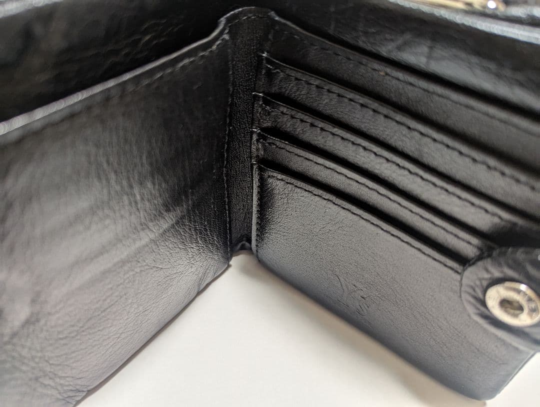 【美品】]ヨージヤマモト2つ折り財布がま口