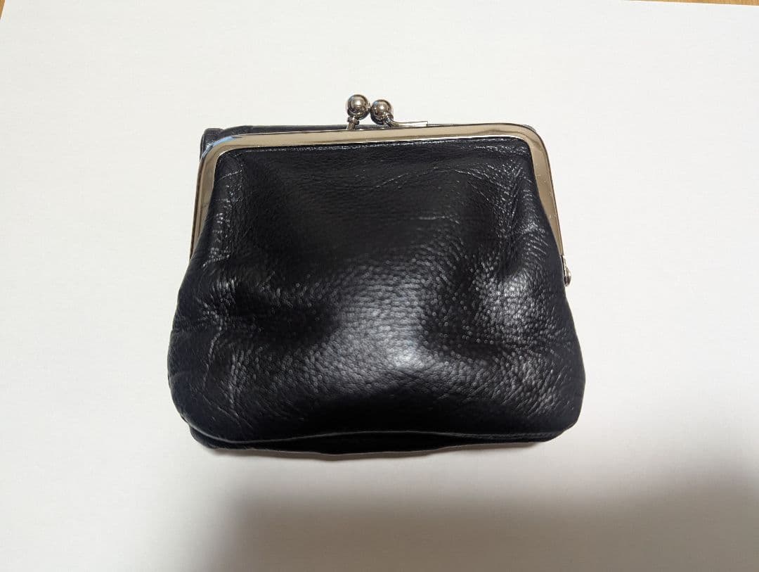 【美品】]ヨージヤマモト2つ折り財布がま口