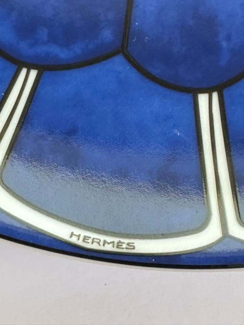 HERMÈS ブルーダイユール　パンプレート16㎝