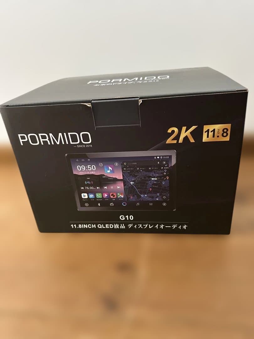 未使用 PORMIDO PR-G10 1DIN CarPlay トヨタ配線付