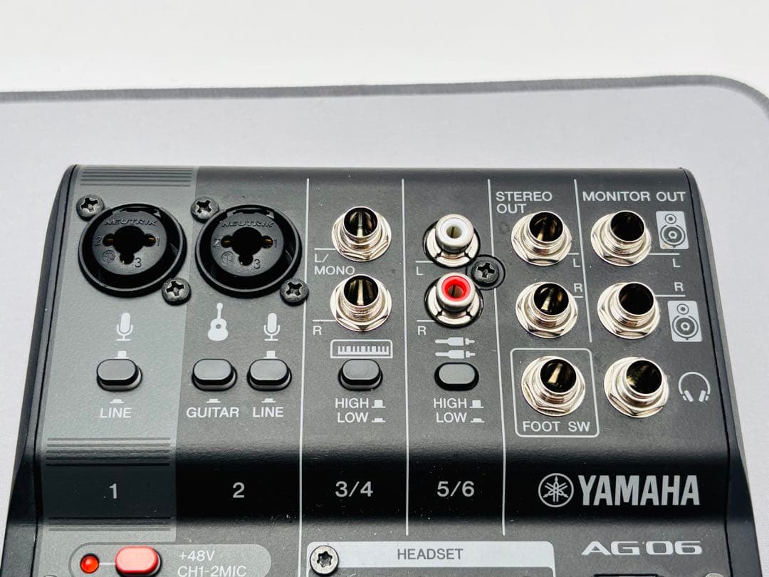 ヤマハ　オーディオインターフェース　AG06MK2