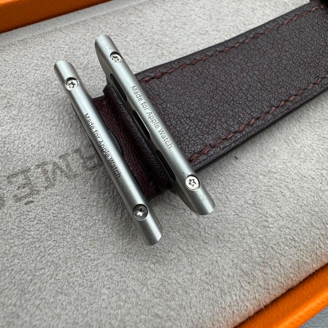 2378 Apple Watch エルメス　ボルドー　HERMES レザー
