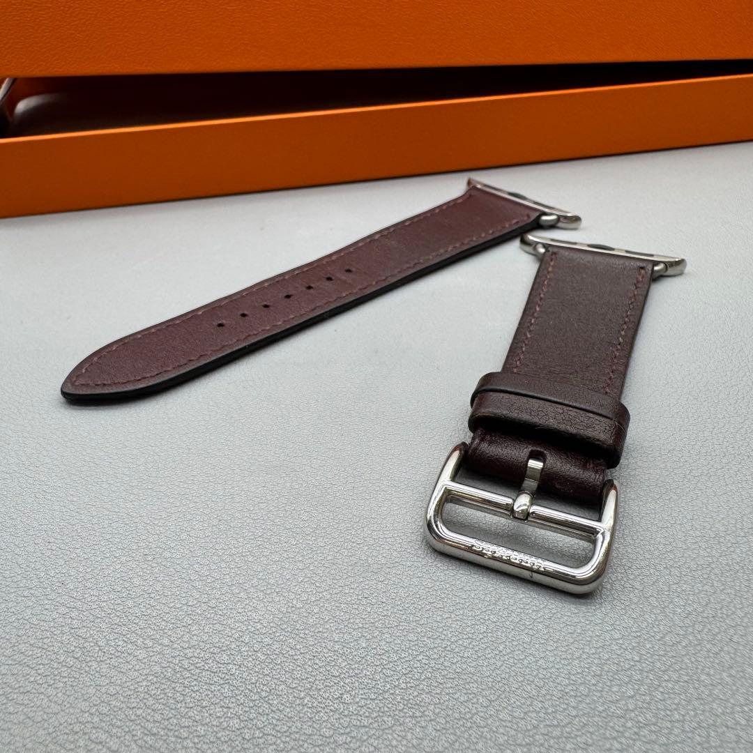 2378 Apple Watch エルメス　ボルドー　HERMES レザー