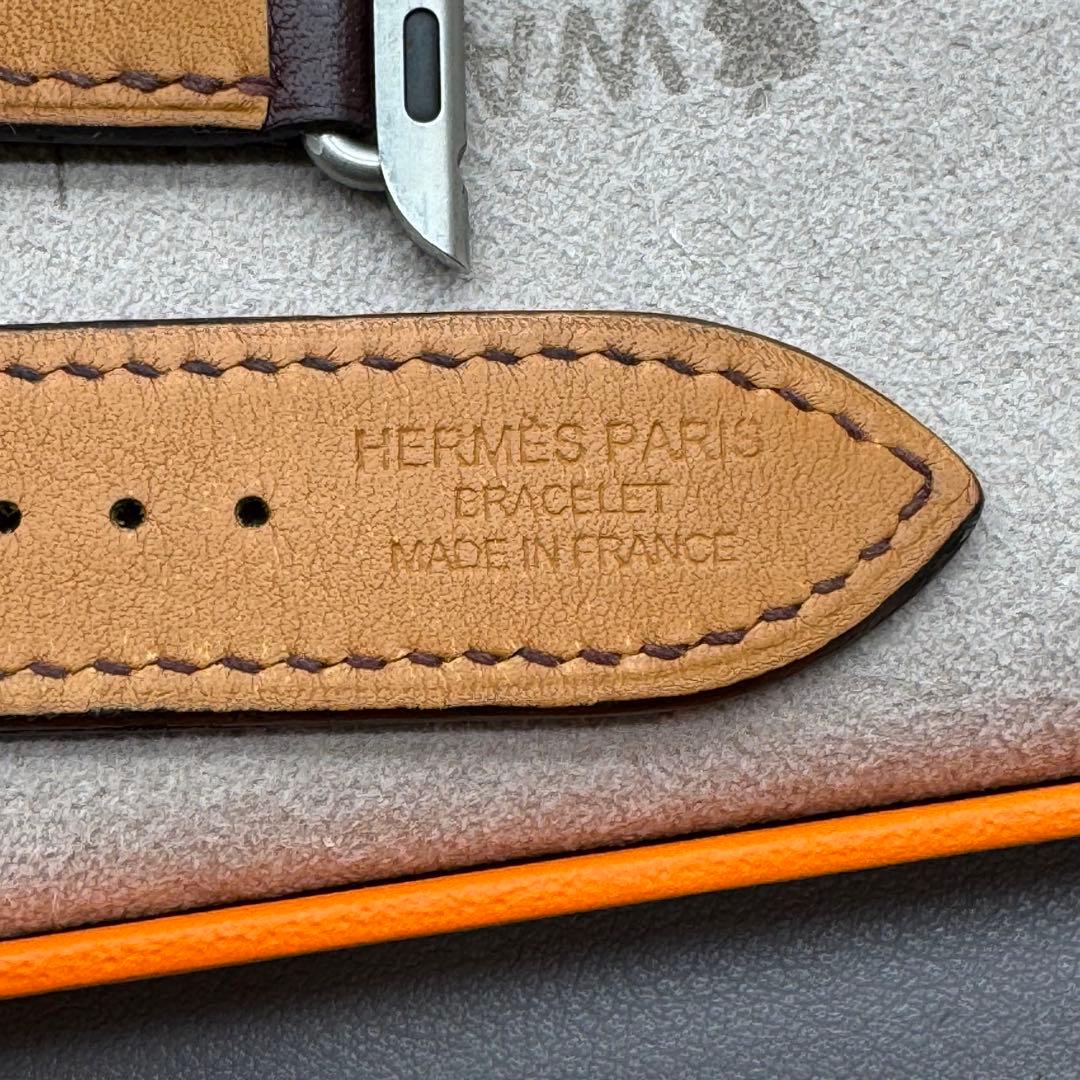2378 Apple Watch エルメス　ボルドー　HERMES レザー