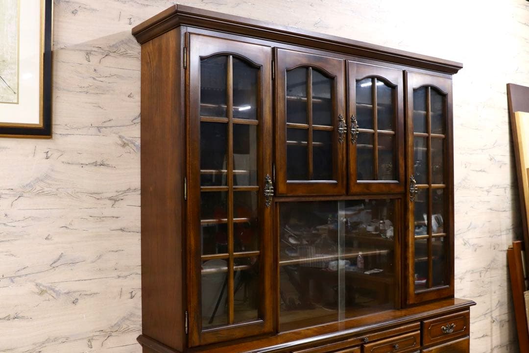 GMHS335○karimoku / カリモク コロニアル 食器棚 カップボー