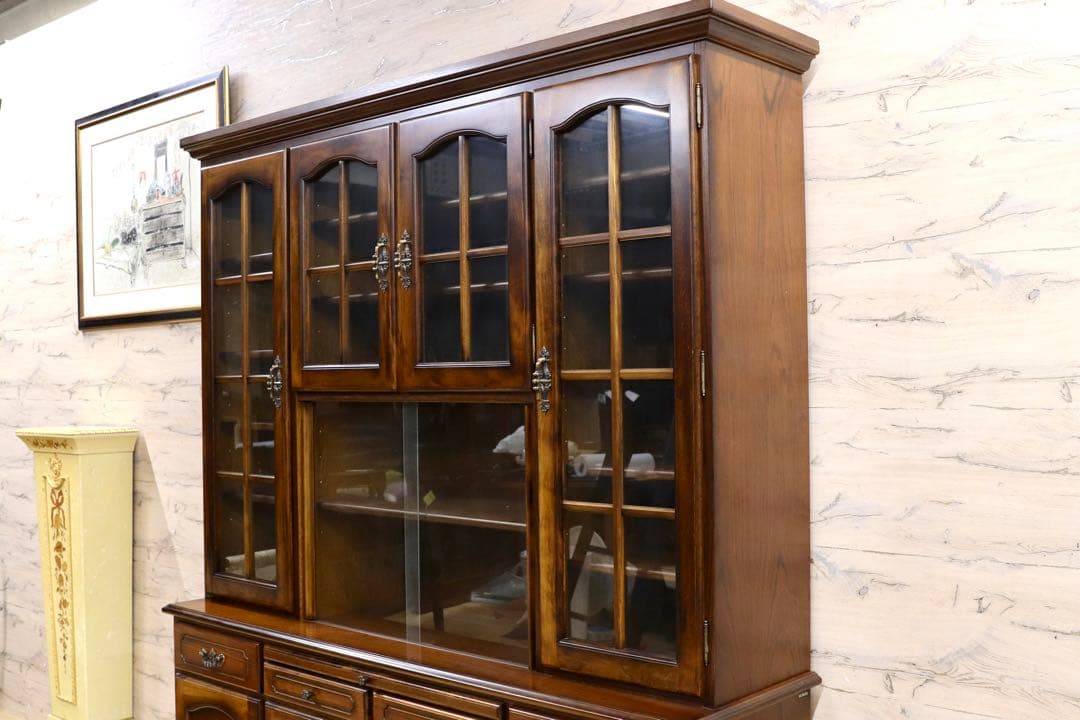 GMHS335○karimoku / カリモク コロニアル 食器棚 カップボー