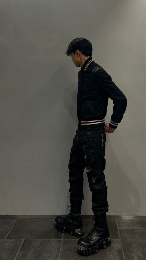 SAINT LAURENT テディジャケット 44 スタジャン