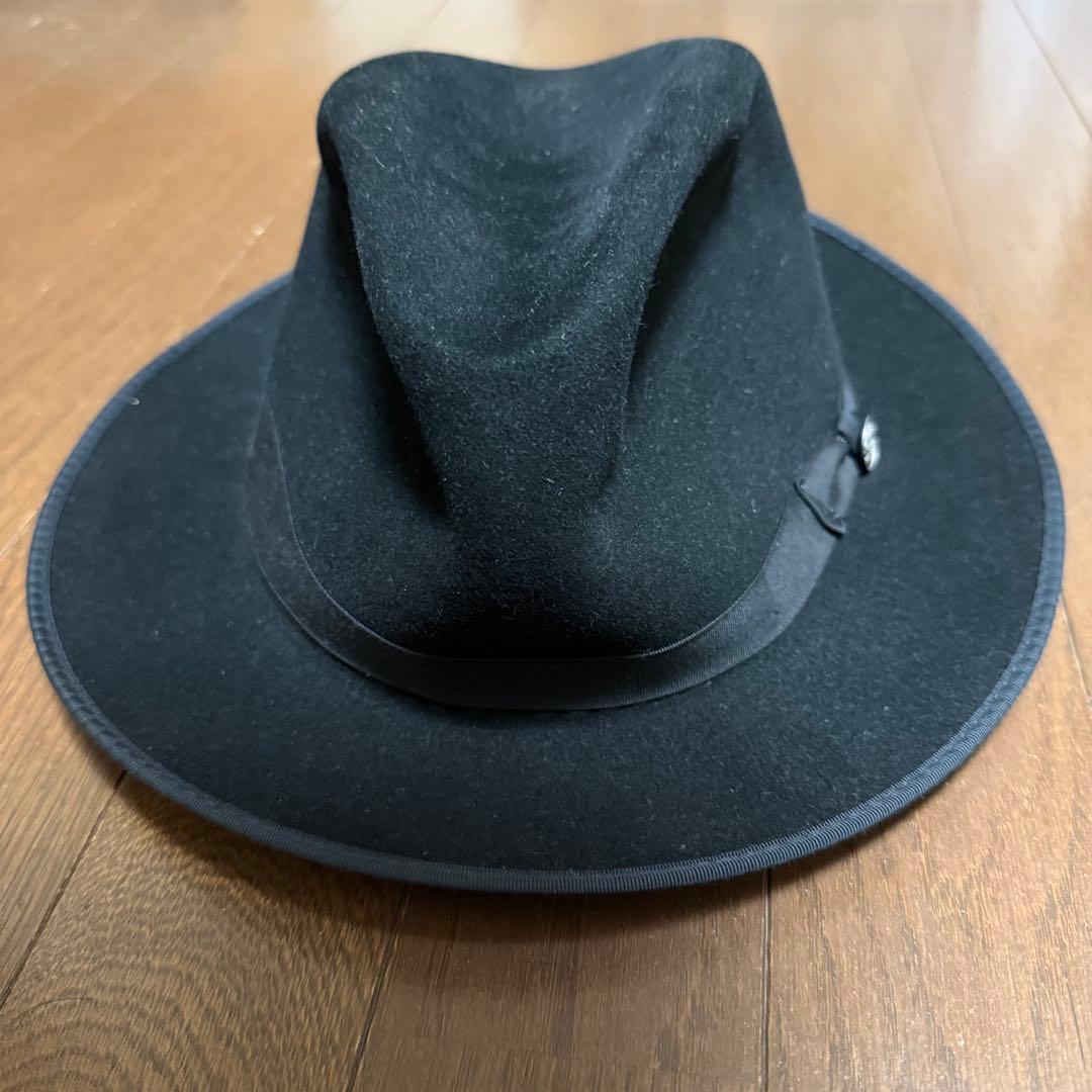 stetson ステットソン ファー フェルト 黒 高級
