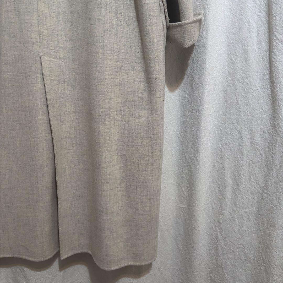 ENFOLD WOダブルフェイス 立体ポケットコート オフホワイト