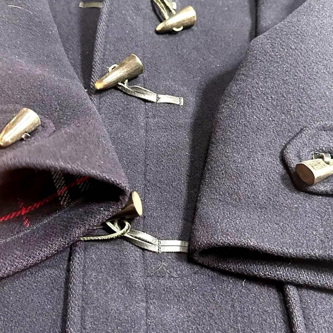 BURBERRYS★バーバリーズ ロング ダッフルコート ノバチェック 紺