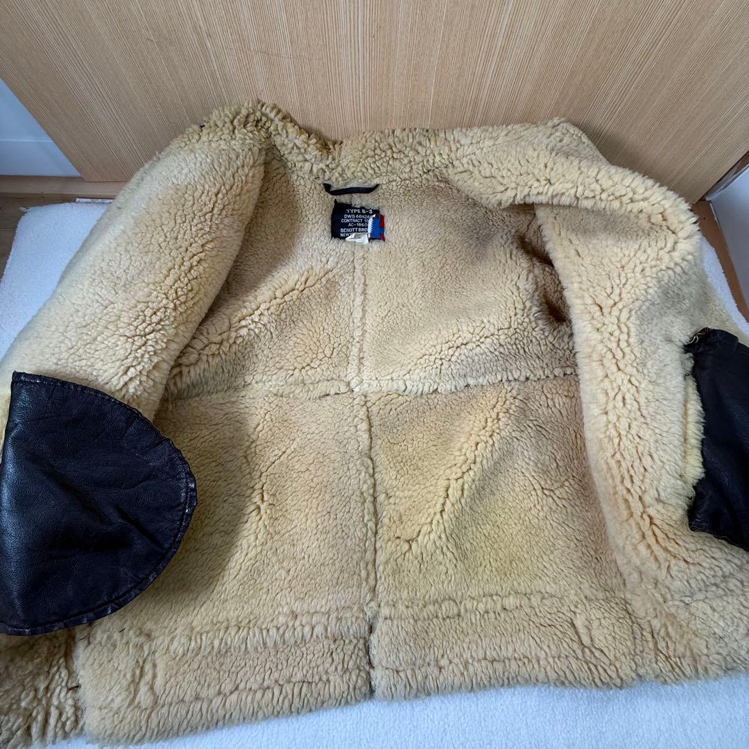 Schott B-3 フライトジャケット ムートンジャケット　サイズ40