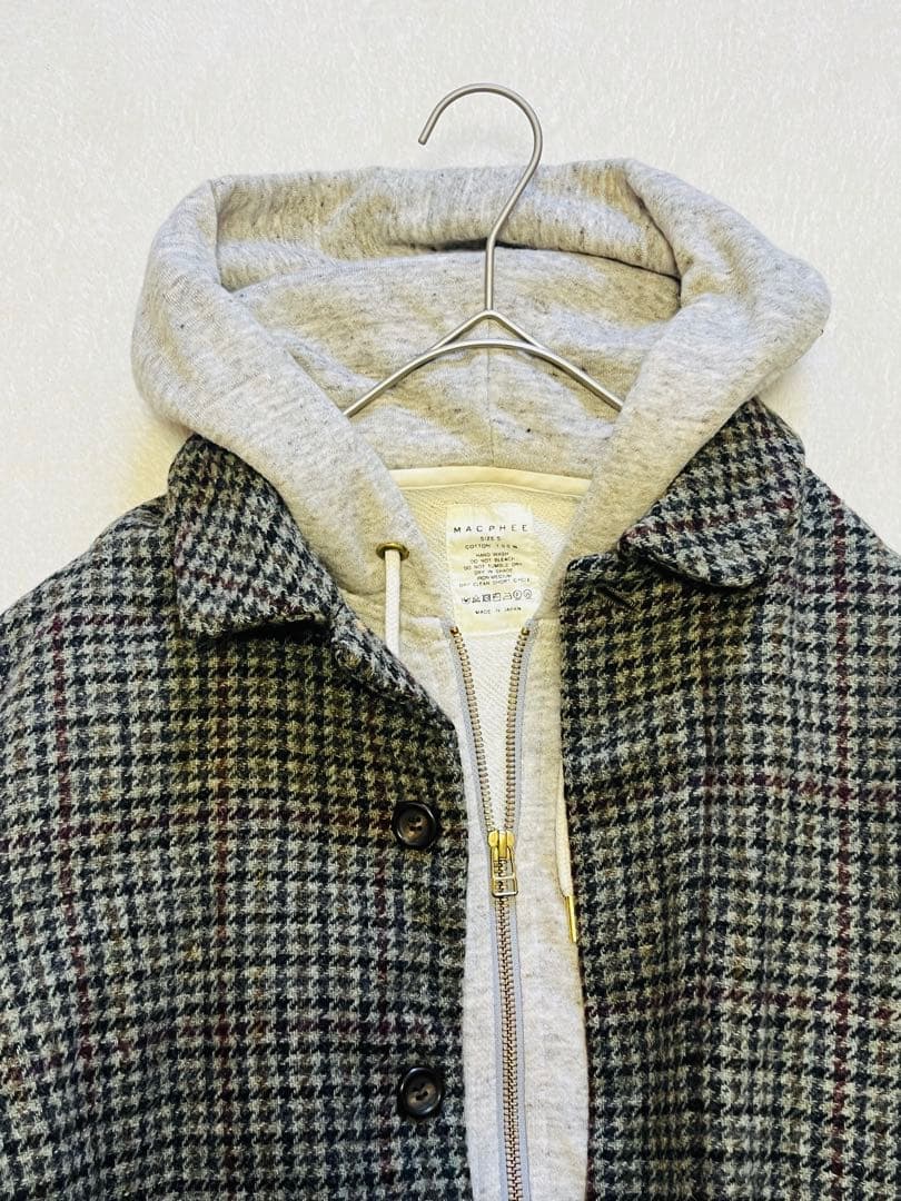 ヴェリテクール チェック ウールジャケットコート 日本製 税込45,360円