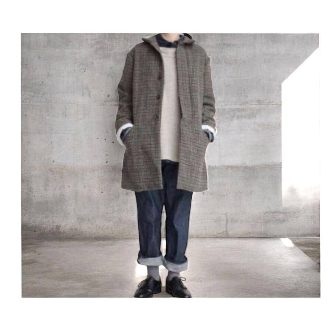 ヴェリテクール チェック ウールジャケットコート 日本製 税込45,360円