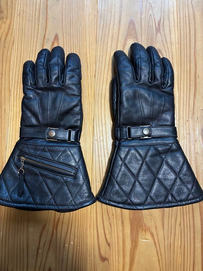 PowWow レザー バイクグローブ L