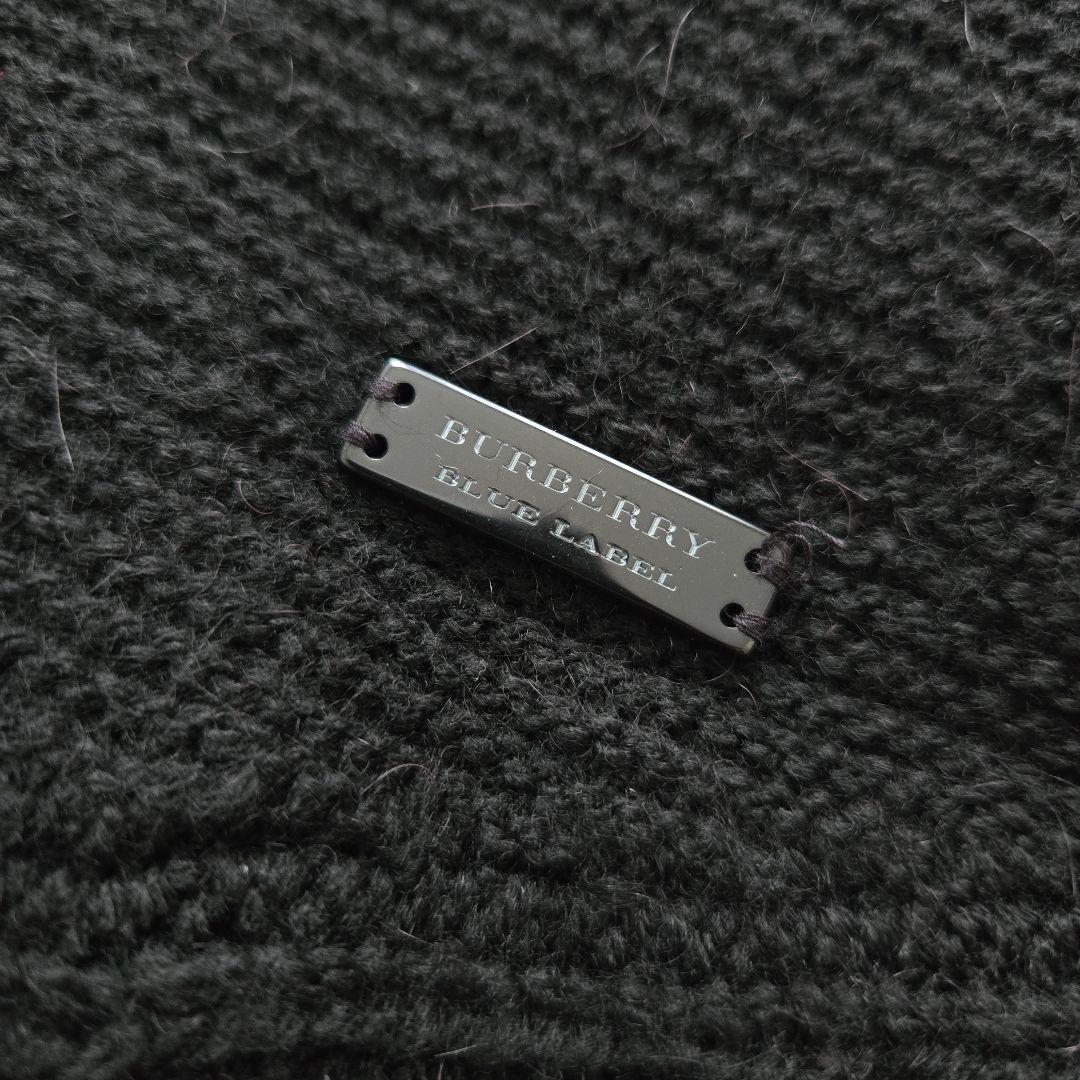 BURBERRY BLUE LABEL ポンチョ 38 ブラック 黒