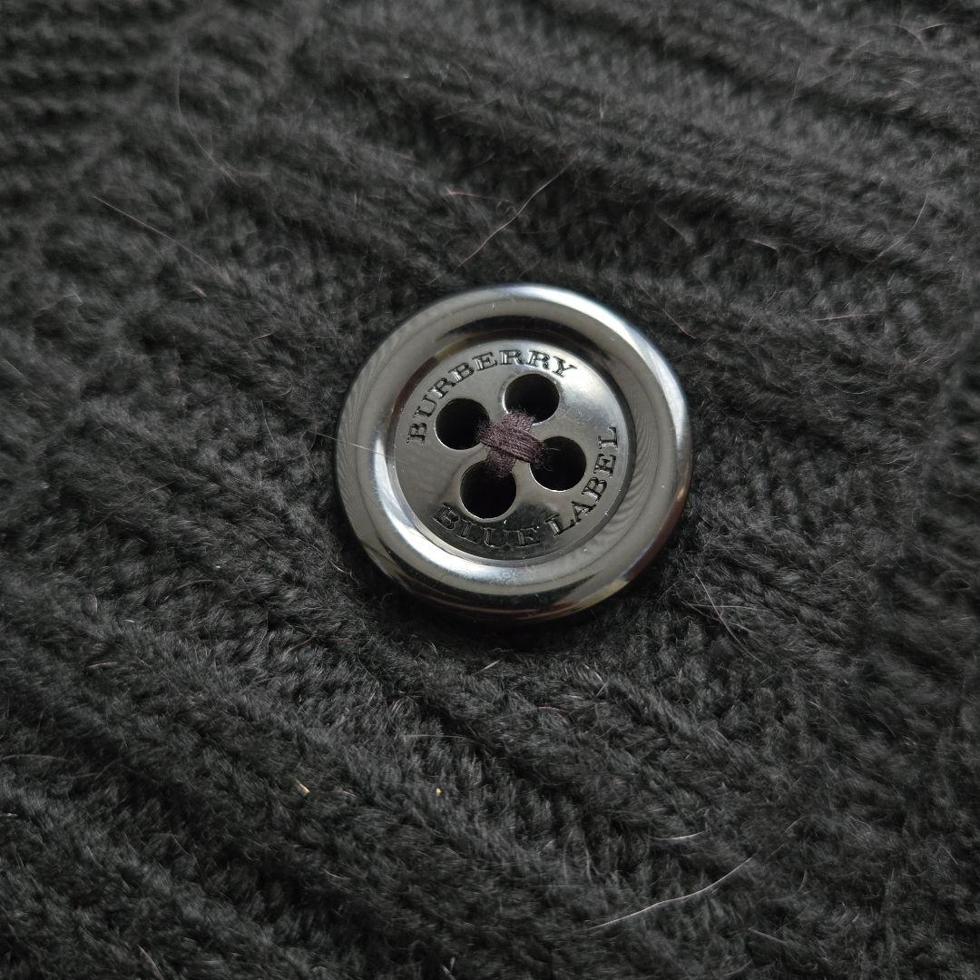 BURBERRY BLUE LABEL ポンチョ 38 ブラック 黒