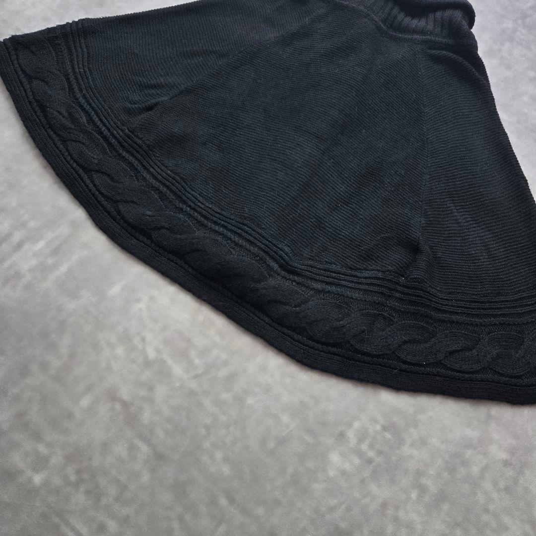 BURBERRY BLUE LABEL ポンチョ 38 ブラック 黒