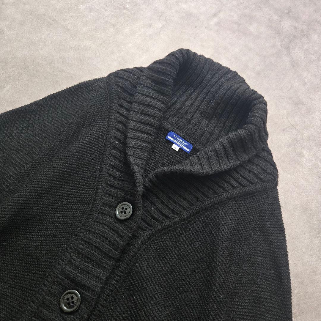 BURBERRY BLUE LABEL ポンチョ 38 ブラック 黒