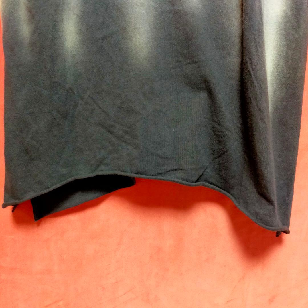 KMRii Black Shadow VネックTシャツ 変形デザイン