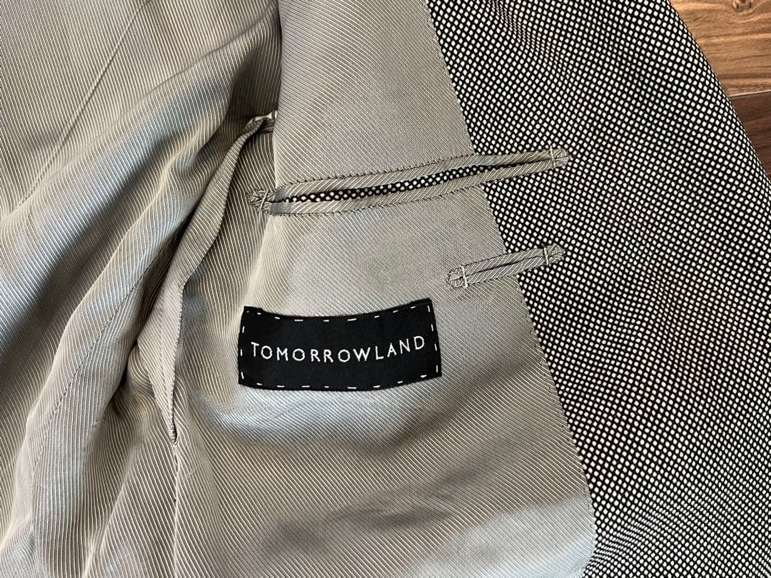 TOMORROWLAND スーツ グレー バーズアイ size 44