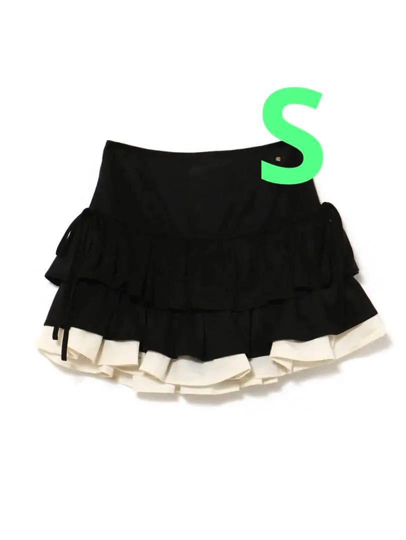 スカート ANDMARY Mel gather skirt / black (S)