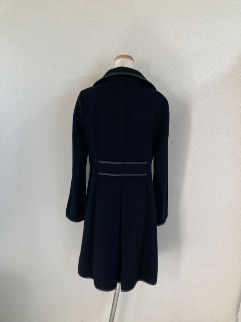 EPOCA エポカウール毛アンゴラコート美品希少ロング丈 M金ボタンポケット