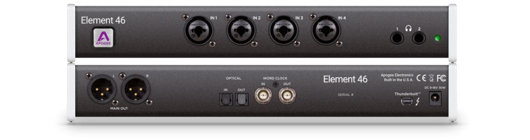 オーディオIF APOGEE ELEMENT 46(TB変換アダプタ+ケーブル付