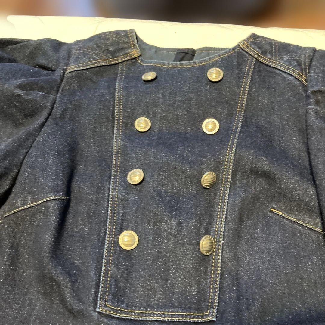 ボーダーズアットバルコニー　デニム パフスリーブ ワンピース 38新品