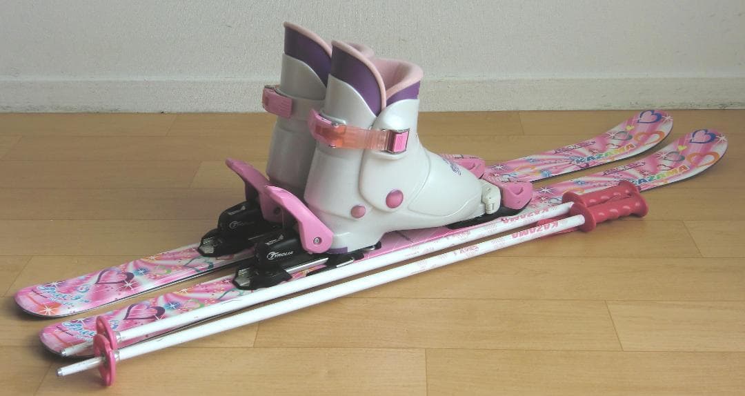 ■■12月・1月限定■送料無料■子供用スキーセット■板106靴21■WAX済■■