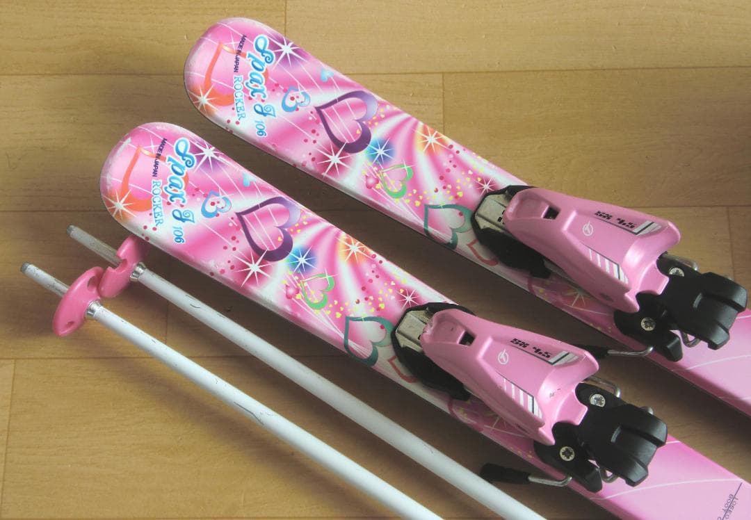 ■■12月・1月限定■送料無料■子供用スキーセット■板106靴21■WAX済■■