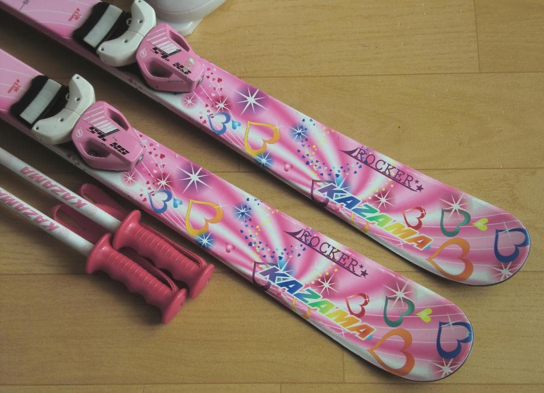 ■■12月・1月限定■送料無料■子供用スキーセット■板106靴21■WAX済■■