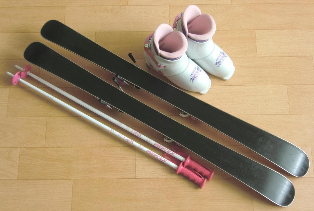 ■■12月・1月限定■送料無料■子供用スキーセット■板106靴21■WAX済■■