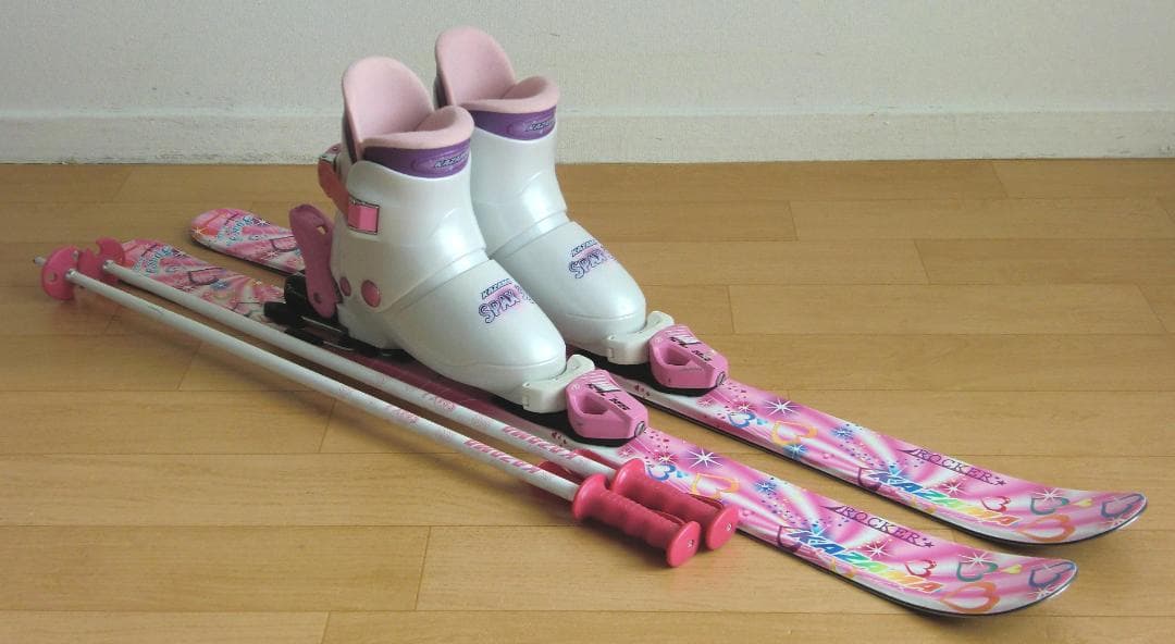 ■■12月・1月限定■送料無料■子供用スキーセット■板106靴21■WAX済■■