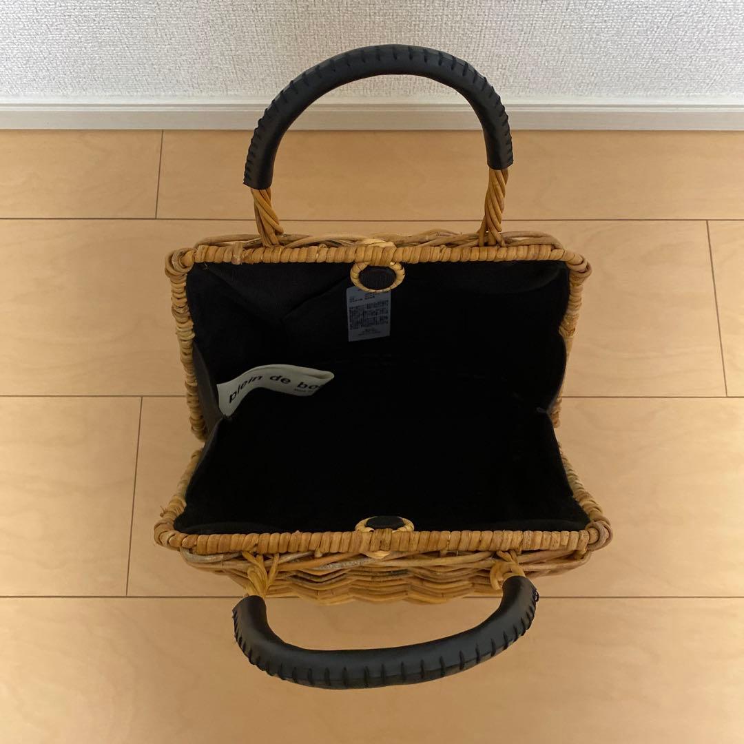 odds ラタンシェルバッグ　かごバッグ