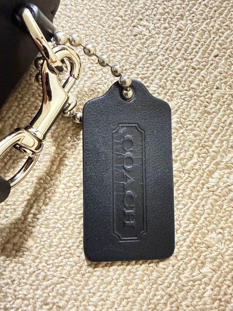 COACH ブラック ショルダーバッグ（レザー）