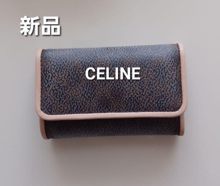 新品 CELINE レザー キーケース