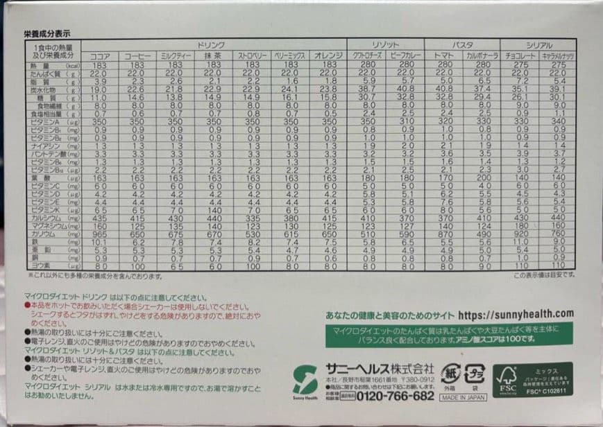 マイクロダイエット　49食