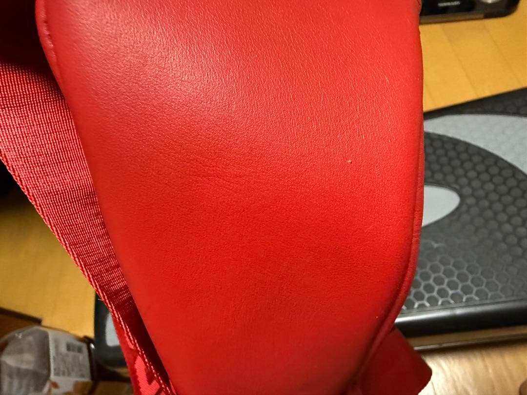 バッグ Supreme Leather Waist Bag Red