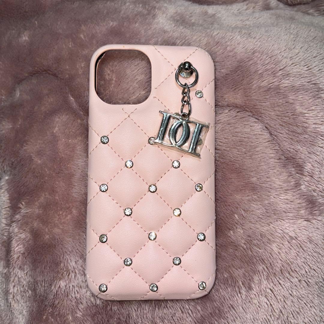 Darich キルティングビジューDDチャームiPhoneケース 13.14