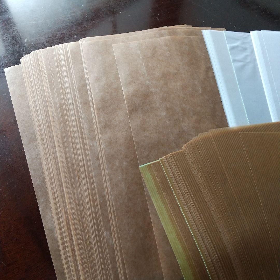 ジャンクジャーナル素材。蝋引き紙200枚