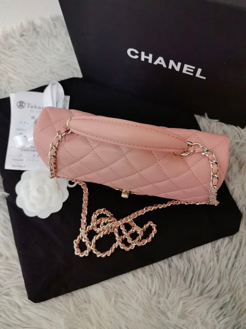 CHANEL マトラッセトップハンドルミニチェーンショルハンドバッグ ★即日発送