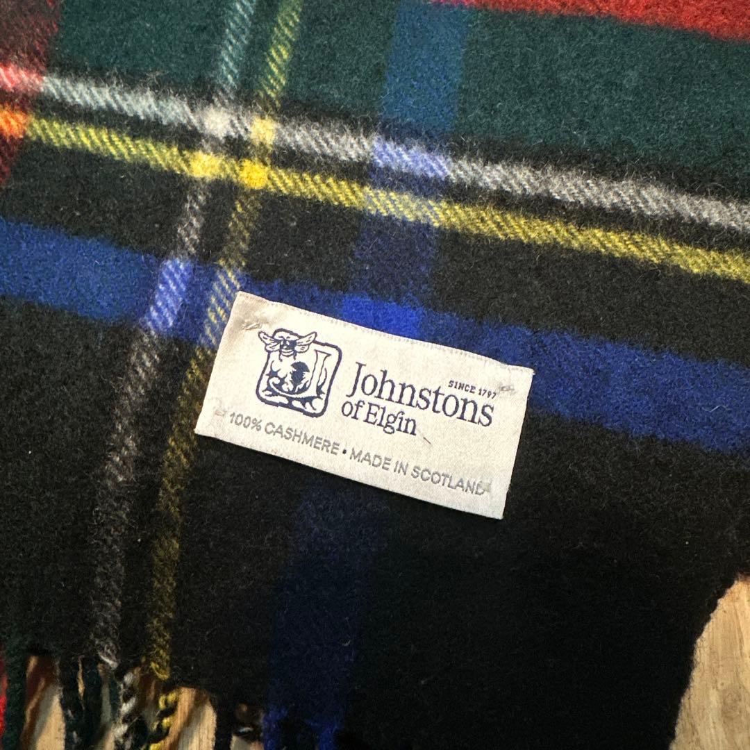 ★ラテ★ジョンストンズ 100%カシミヤ ストール　大判