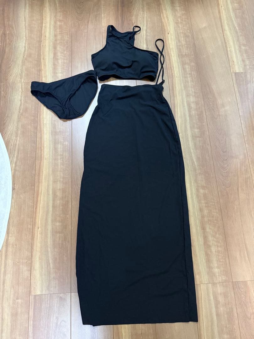 最終値AmeriTRIO SUSPENDER SKIRT SWIM WEAR M