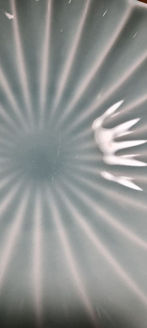 深川製磁 青磁 菊割 小付揃　和皿揃　5客 宮内庁御用達