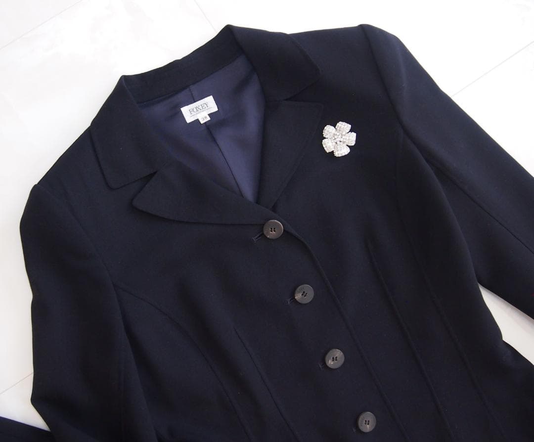 FOXEY＊サクセススーツ＊セットアップ＊濃紺／38