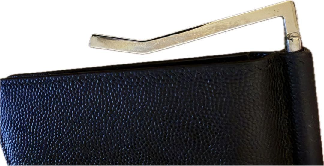 SAINT LAURENT ブラック マネークリップ 黒 財布