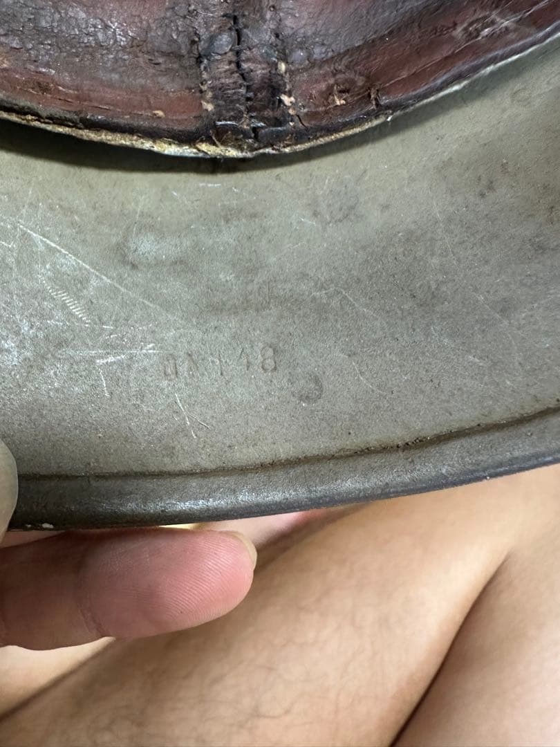 ドイツ軍 M42ヘルメット　第二次世界大戦　当時物